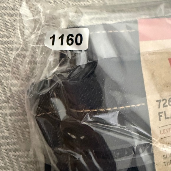 Levis 726 Jeans Womens 31x30 Blue NWT High Rise Flare Dark Wash Y2K Retro - Picture 12 of 12